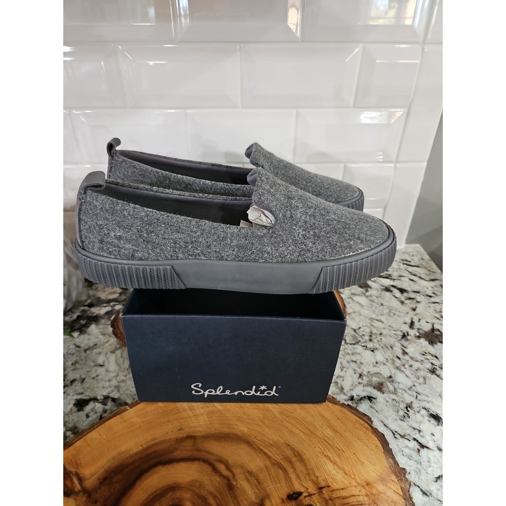 Splendid Tulia Slip On Sneaker Gray Womens Size 10M NEW IN BOX